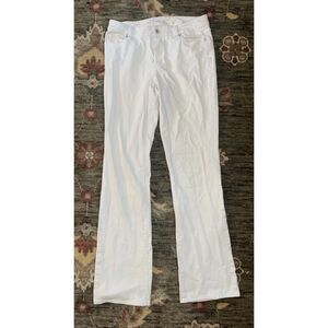 Coldwater Creek Womens Jeans Size L8 White Denim